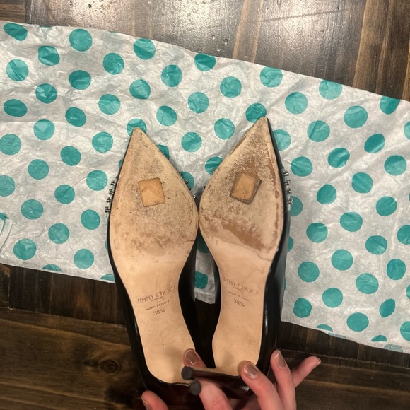 Jimmy Choo Hazel studded pumps size 38.5 - Picture 5 of 7